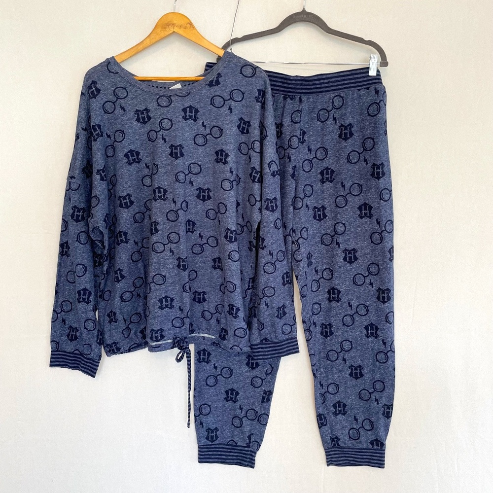 HARRY POTTER Size XXL Top & Bottom Pajama Set FLAW